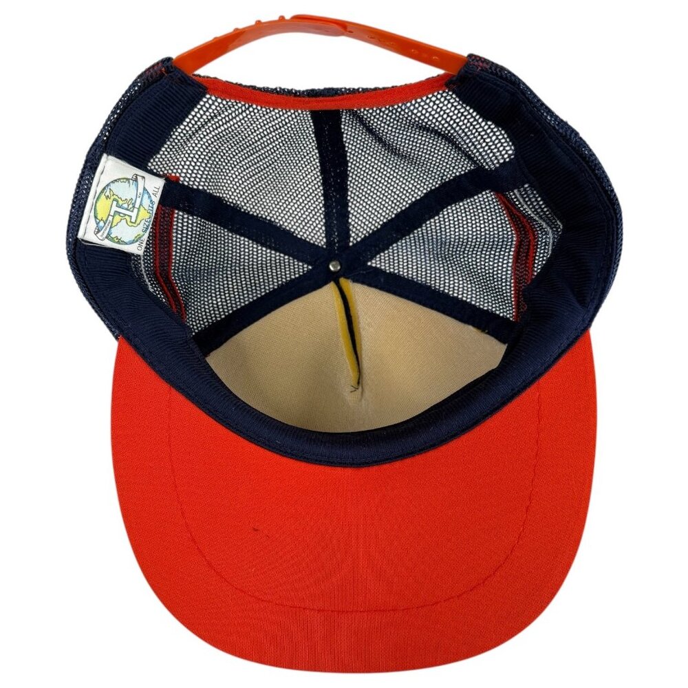 Vintage Auburn Tigers War Eagles Snapback Hat Cap Navy Mesh Trucker 3 Stripes - Picture 8 of 10